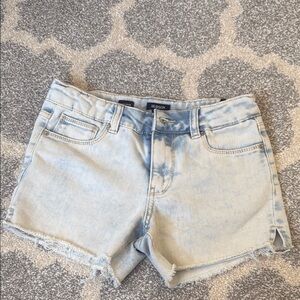 Hudson Jeans Blue Jean Shorts Raw Hem